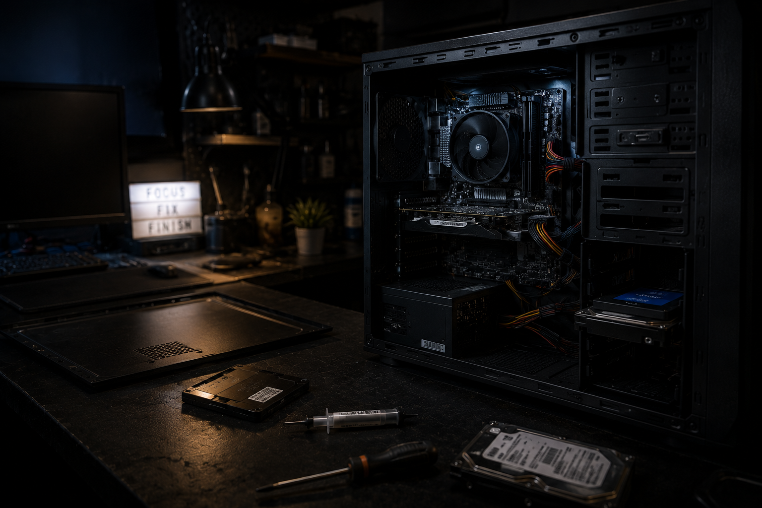 Computer repair workbench